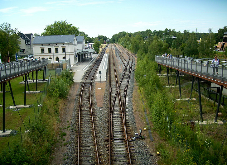 gleise, поезд, казалось, доходность, железная дорога, Железнодорожная станция, железной дороги