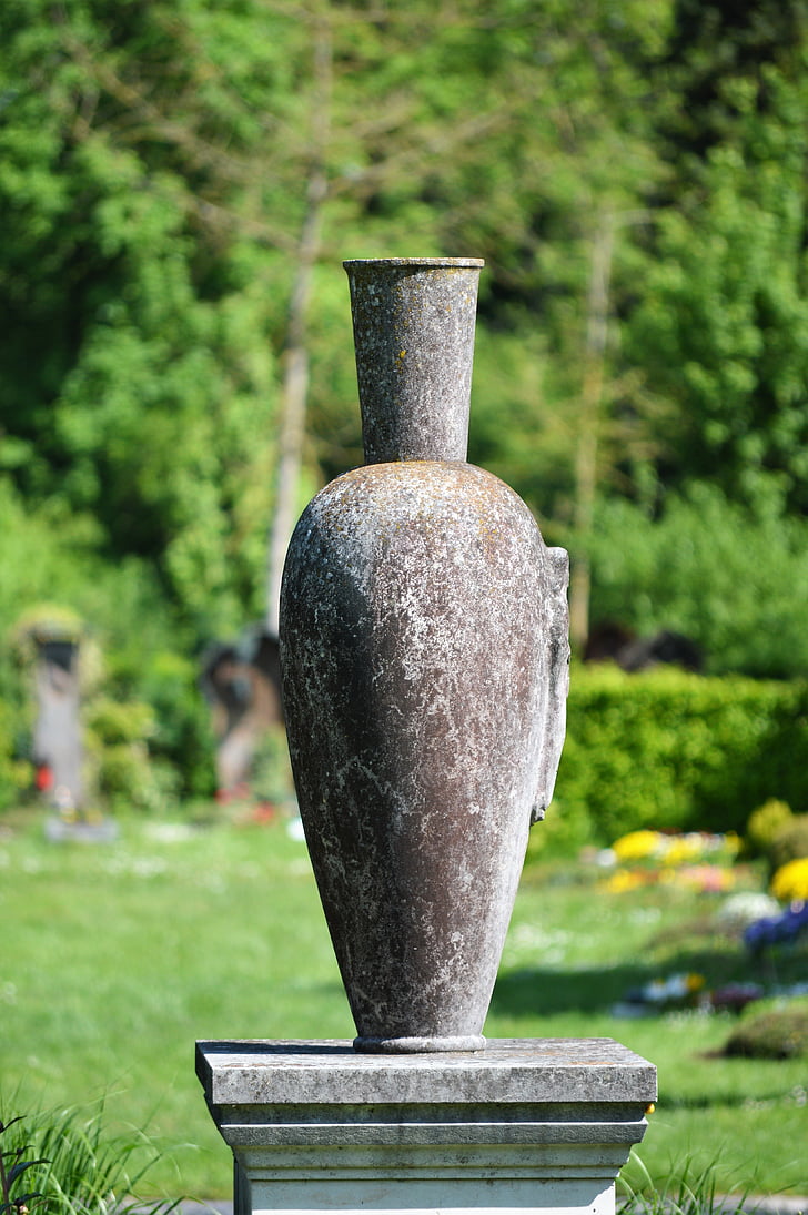 vase, sculpture, park, artwork, sand stone, monument