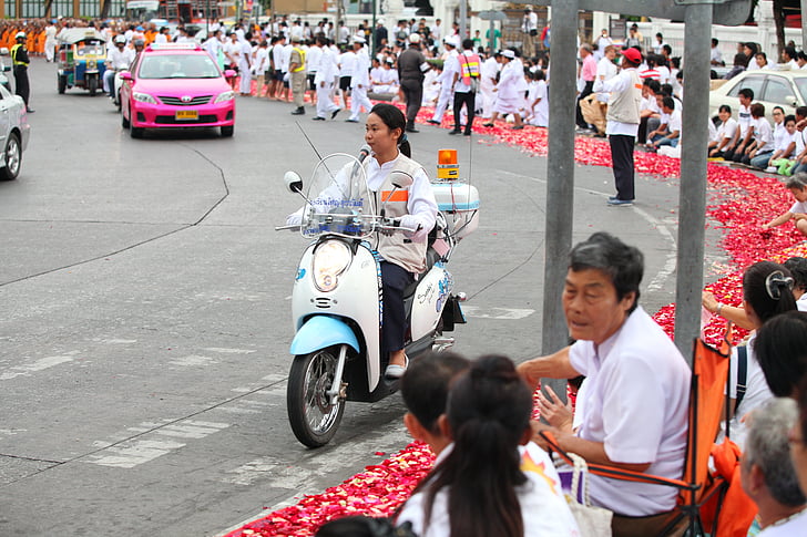 carrer, policia, Festival, Tailàndia, cerimònia, persones, Àsia