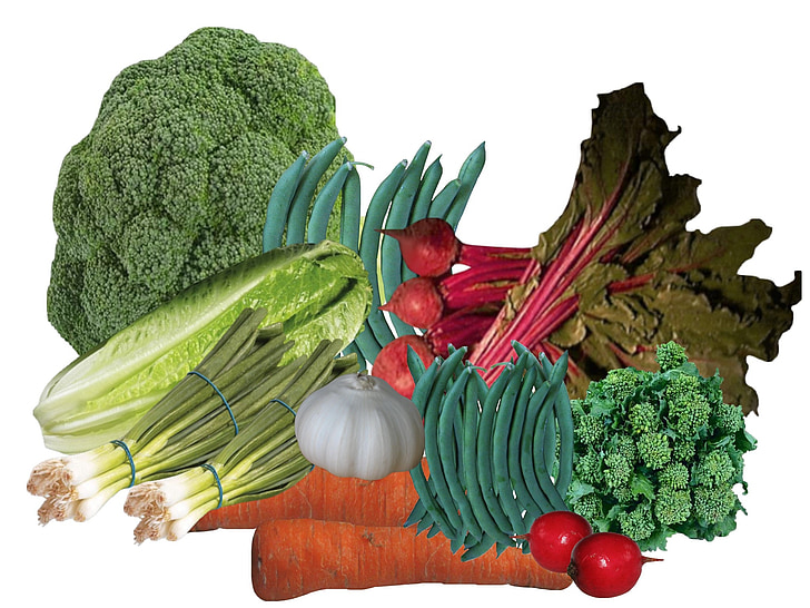Gemüse, Gemüsegarten, macht, Garten, Essen