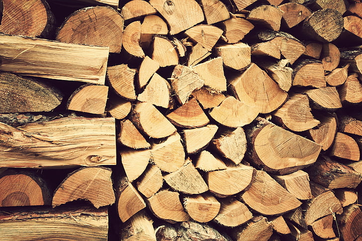 trä, loggarna, virke, konsistens, trä - material, ved, träd