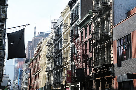 assorted, colored, structured, buildings, soho, new york, city