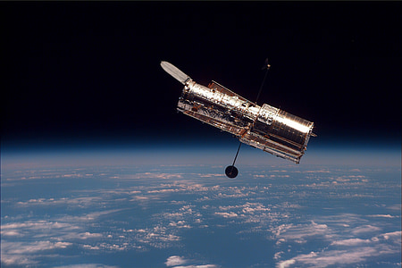 telescop, telescopul spațial, Hubble weltraumteleskop, prin satelit, spaţiu, atmosfera, călătoria în spațiu