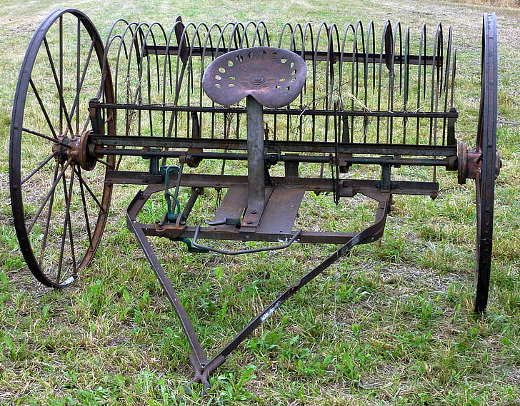 plow, agriculture, field, wheels, former, france