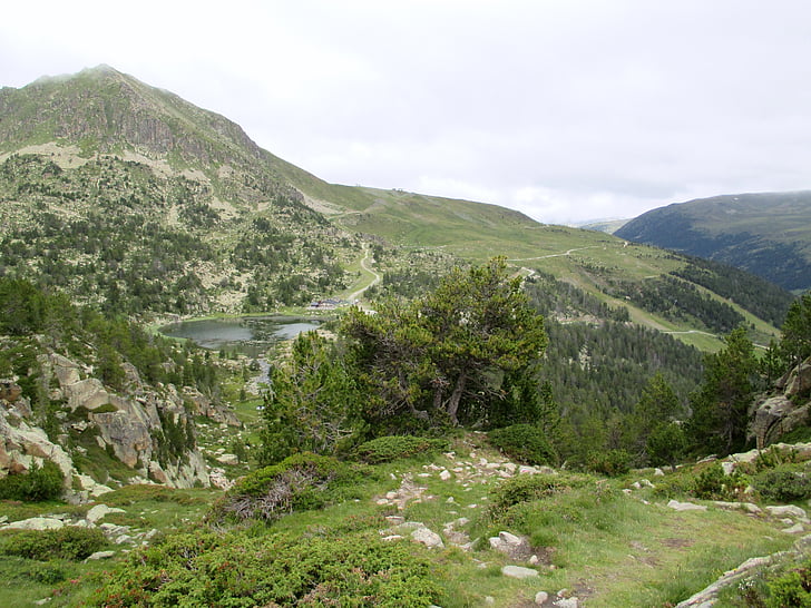 Andorra, hory, letné