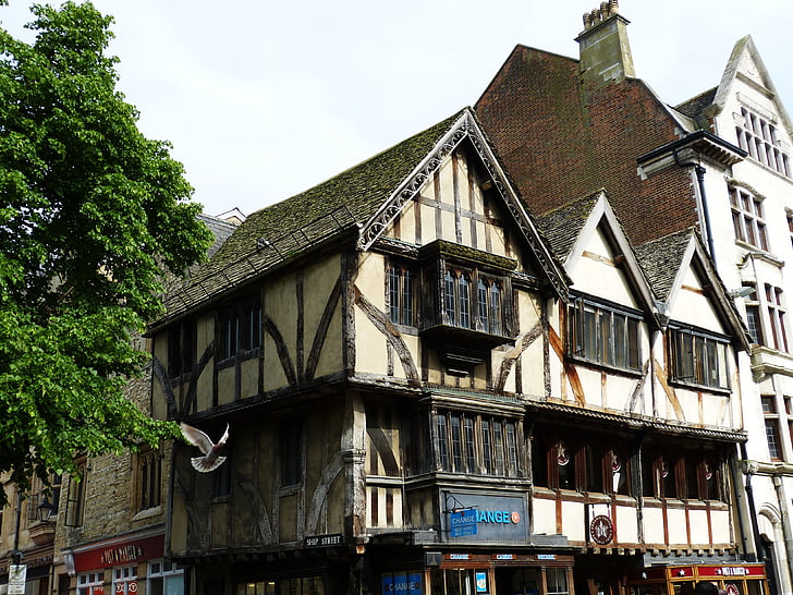 オックスフォード, 旧市街, イギリス, 建物, アーキテクチャ, 歴史的に, 英国