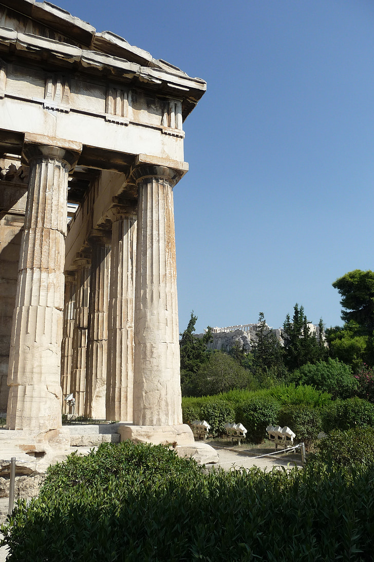 храма, Гърция, небе, природата, Туризъм