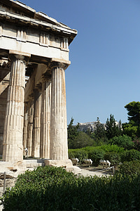 tempelet, Hellas, himmelen, natur, turisme