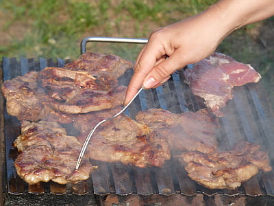 griglia, carne, cibo, barbecue, alla griglia, Accessori per barbecue, pasto