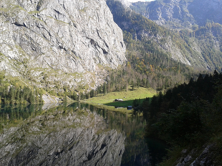 mirroring, lake, nature, mountain