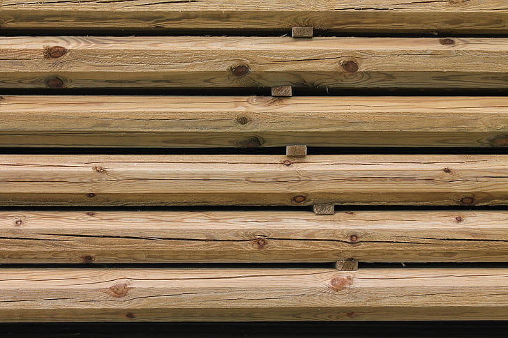 bois, empilé, pile, pile, bois, matériel, pile de bois