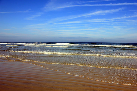 Daytona beach, vandenyno, dangus, vandens, pakrantė, kranto, bangos