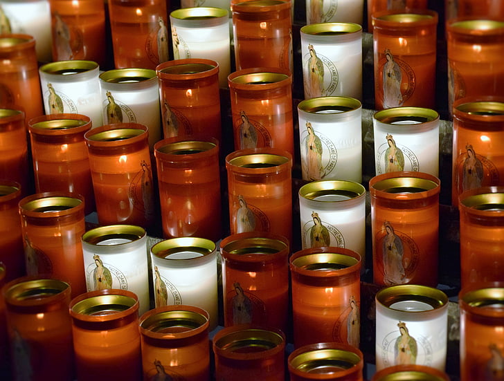 Paris, Notre dame, Gereja, lilin