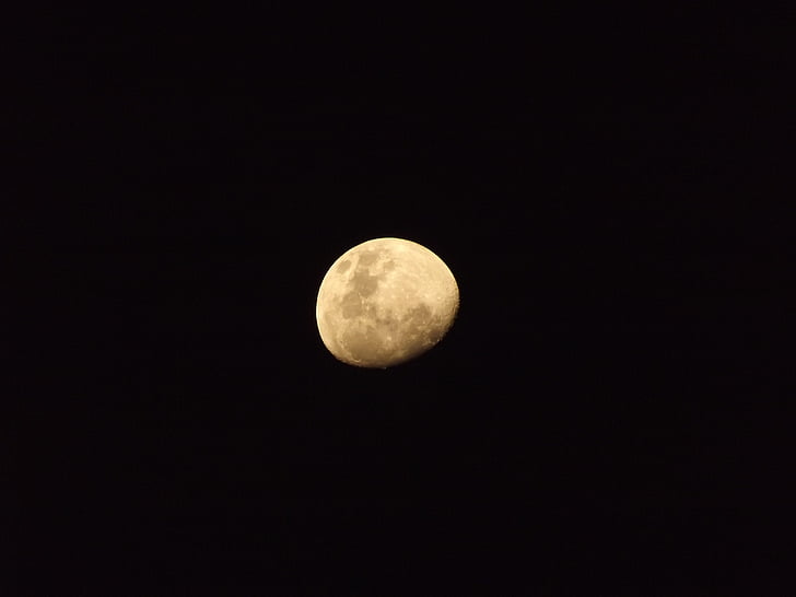 Lluna, nit, fosc, negre
