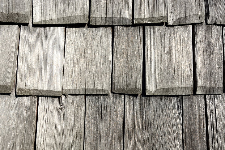 madeira, Shingle, revestimento da fachada, telhas de madeira, padrão, textura, plano de fundo