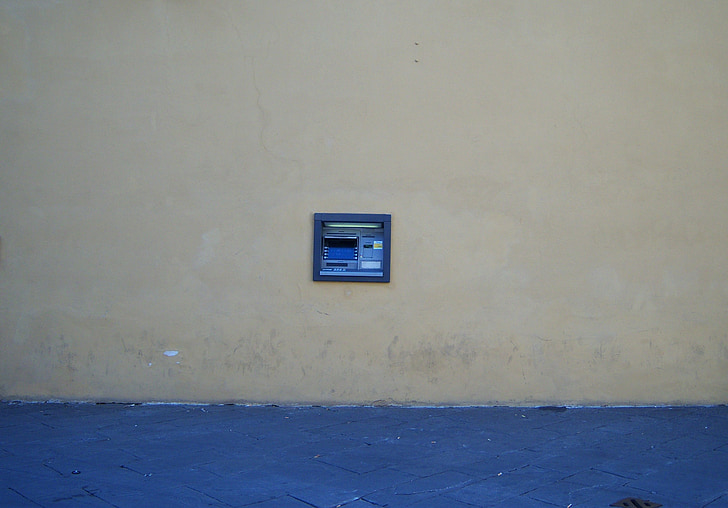 ATM, Cash point, penge, Italien, Bank, maskine, finansiering