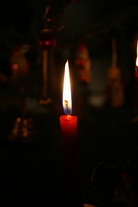 candela, Natale, speranza, avvento, luce, fiamma di candela