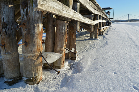 Кай, лед, Strömsund, vattudalen, вверх по течению vattudal, снег, Торфинн Йоханнессен