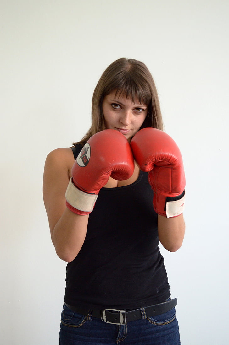 girl, gloves, sports, boxing, sports Glove, sport, punching