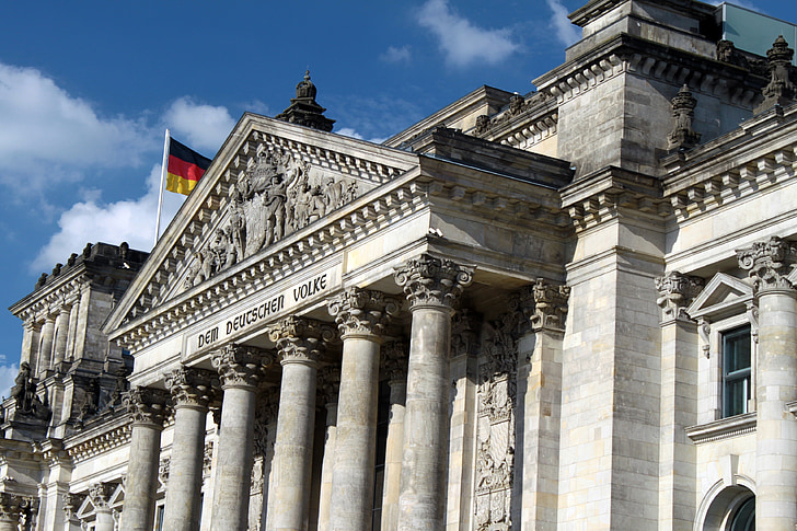 Berlin, Allemagne, histoire, monument, le drapeau de la, l’Europe, bâtiment