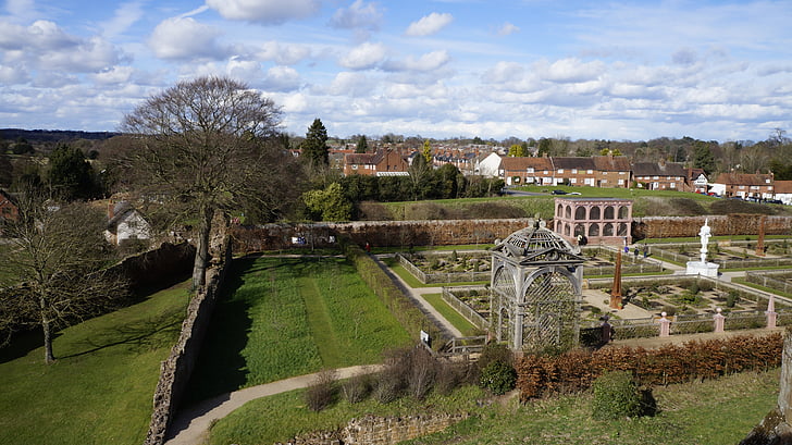 castle, england, the ruins of the, monuments, tourism, great britain, gardens