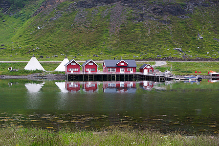 Norwegia, Northern cape, Fjord, Lapland
