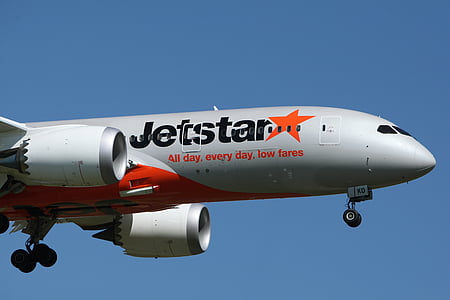 aeroplane, aircraft, airplane, aviation, flight, jetstar, travel