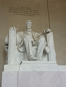 Abraham lincoln, monument, bezoekplaatsen, Verenigde Staten, Washington, Verenigde Staten, Amerika