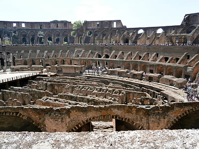Koloseum, Rzym, Włochy, Pomnik, zabytki historyczne, stary