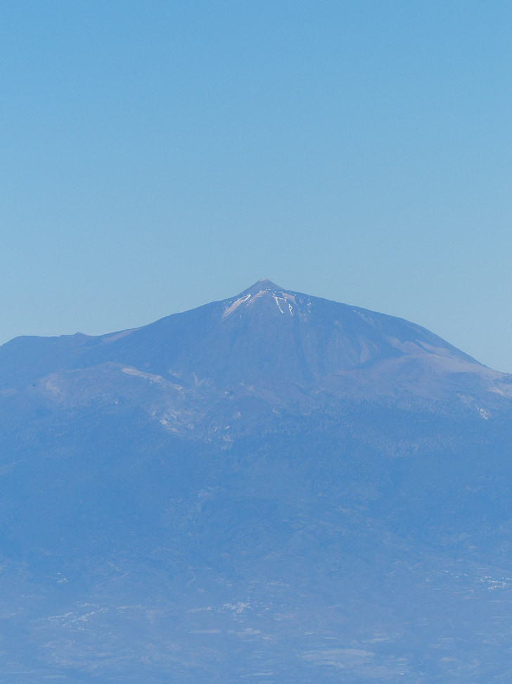 berg, Teide, Tenerife, eiland, Luchtfoto, Canarische eilanden, vulkaan