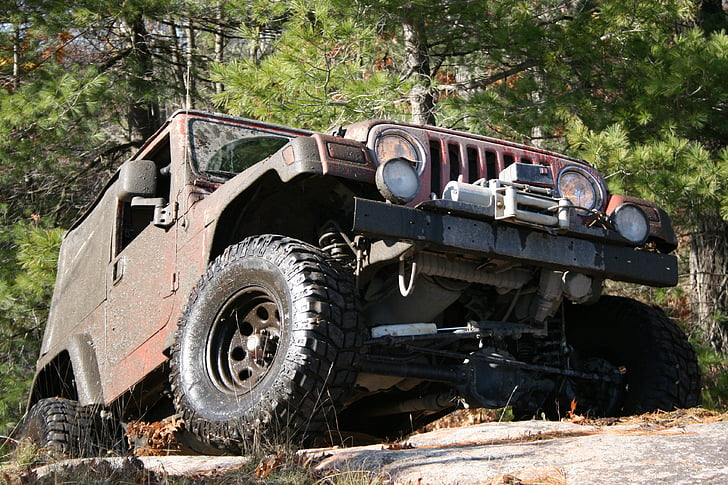 Jeep, 4WD, 4 x 4, roccia, veicoli, giocattolo, veicolo