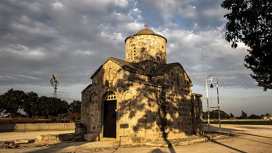 Cyprus, frenaros, Ayios andronikos, kostol, pravoslávna, stredoveké, náboženstvo