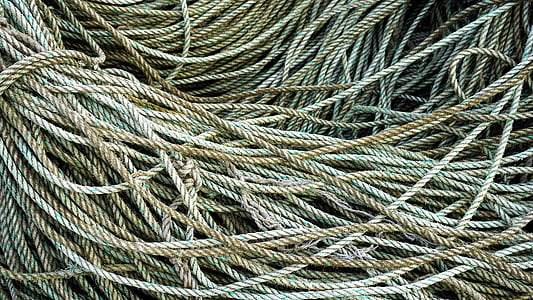 rope, tangle, nautical, marine, cord, pattern, knot