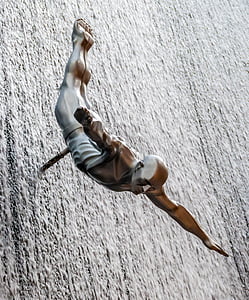 Springer, suur sukelduja, hüpata, kõrge Sukeldumine, Sport, Statue, metallist