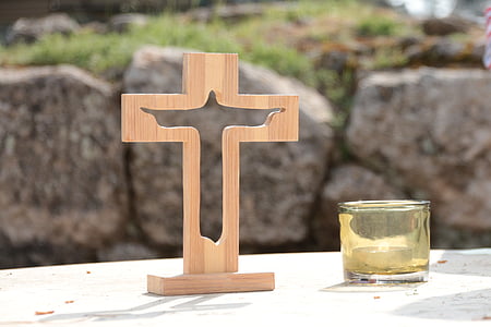 Cruz, altar, vela, adoração, cristão, Cristianismo, religião