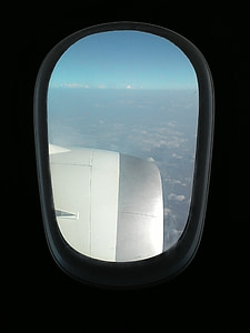 самолет, окно, рейс, полет, самолет