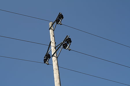strommast, 线, 电力, 高电压, 塔, 电源, 电缆