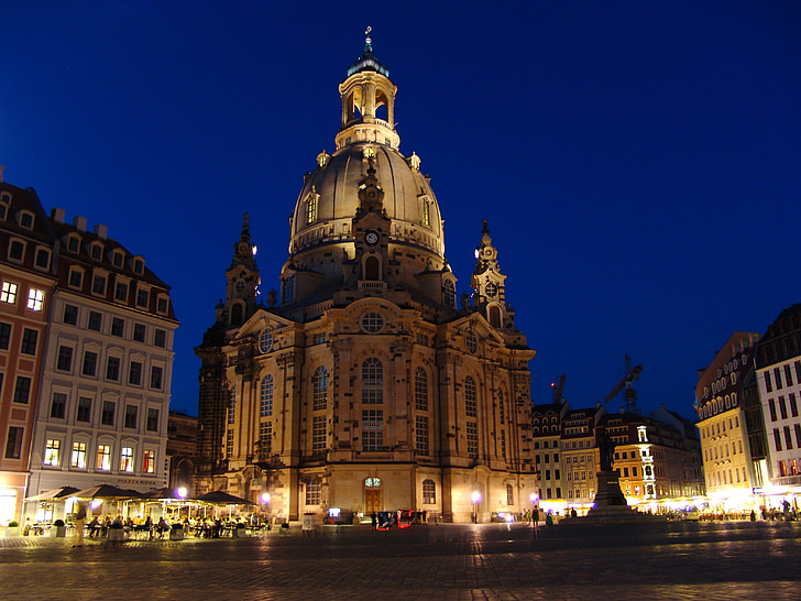 Dresda, Frauenkirche, Germania, centro storico, Chiesa, Sassonia, punto di riferimento