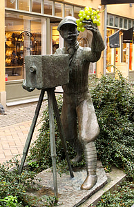 Kristianstad, fotógrafo, escultura, histórico, Plaza, Skane