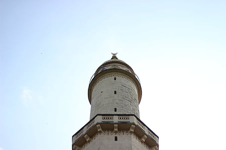 part superior, Torre, Monument, minaret de la, arquitectura, edifici, Lednice
