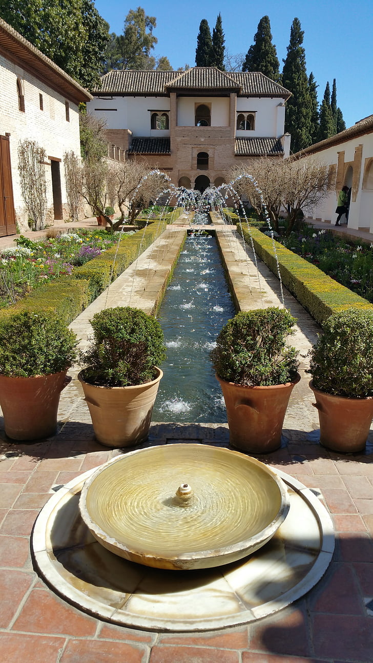 Alhambra, c. alhamra, Granada, Fortaleza, real, punto de referencia, Castillo