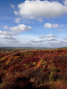 olkusz, poland, landscape, autumn, clouds, sky