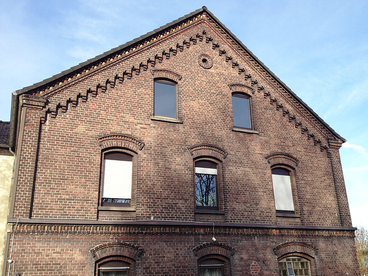 bricks, facade, building, architecture, home, historically, front view