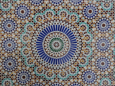 mozaik, džamija, geometrija, pločica, Rosas