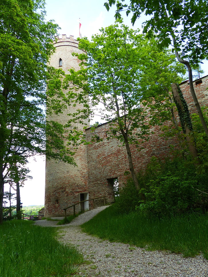 Landsberg am Lechin, Lech, Tower, arkkitehtuuri, rakennus, neito hypätä, Maamerkki