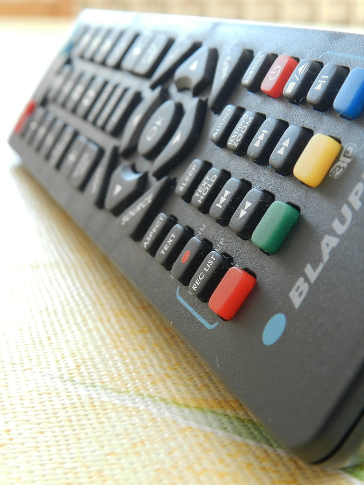 macro, remote control, black