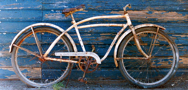 xe đạp, cũ, xe đạp, Vintage, Grunge