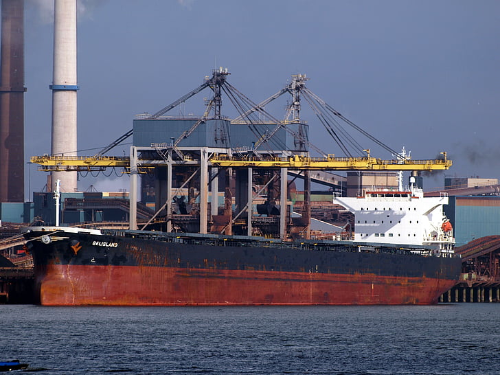 belisland, ship, port, amsterdam, freight, cargo, logistics