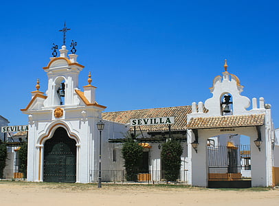 Spania, Andalusia, El rocío, byen, spansk, landsbyen, Sommer