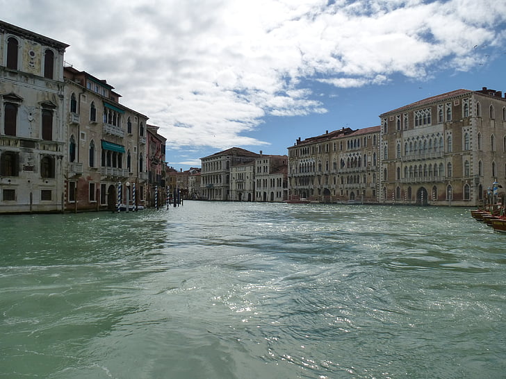 canale grande, Wenecja, Włochy, Venezia, Wenecja - Włochy, kanał, Architektura